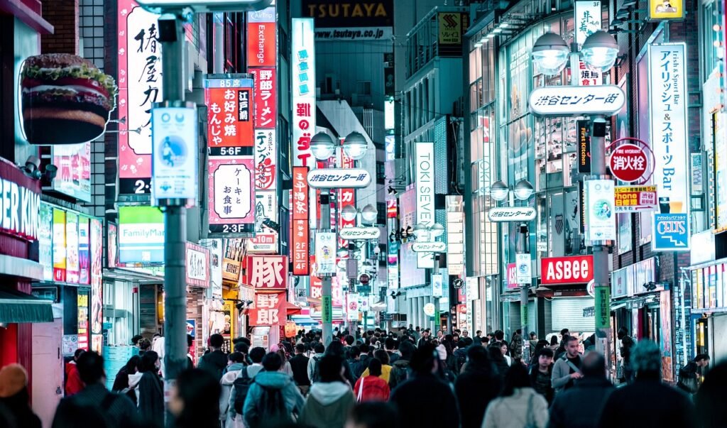 Tokio, Japón de noche